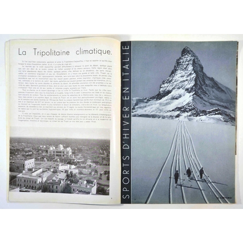 147 - Travel Magazine  Cervino Matterhorn Ski Italy ENIT Tourist Review 1935. Original vintage Monthly Tou... 