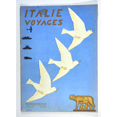 148 - Travel Magazine  Mussolini Italy ENIT Tourist Review 1935 Usellini. Original vintage Monthly Tourist... 