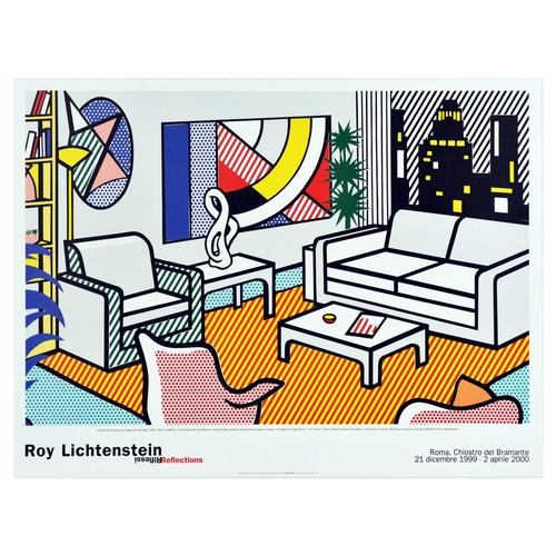 209 - Advertising Poster Roy Lichtenstein Reflections Pop Art. Original vintage advertising poster for Roy... 