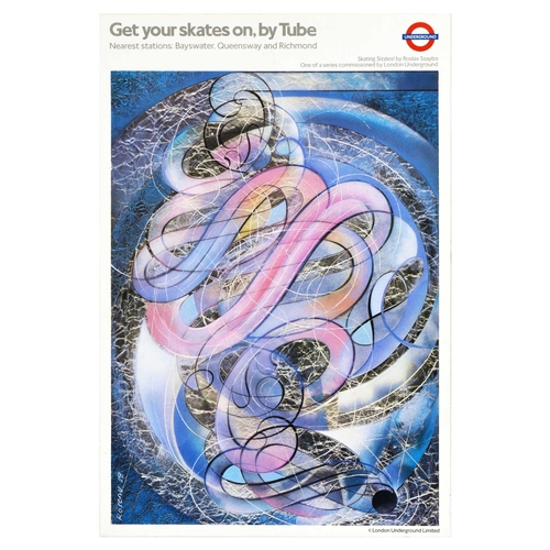262 - Travel Poster London Underground Get Your Skates Szaybo. Original vintage London Transport travel po... 