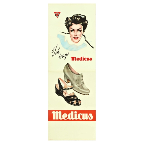 41 - Advertising Poster Medicus Shoes Sandal Brogues Footwear. Original vintage advertising poster for or... 