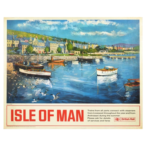 212 - Travel Poster Isle of Man British Rail Railways. Original vintage British Rail travel poster for the... 