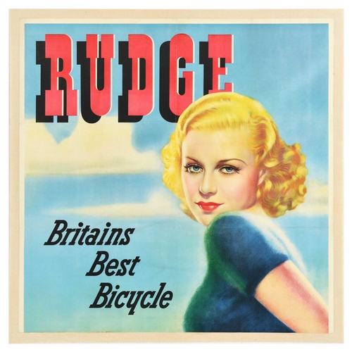 33 - Advertising Poster Rudge Cycles Britain Best Bicycle Cycling Raleigh. Original vintage advertising p... 