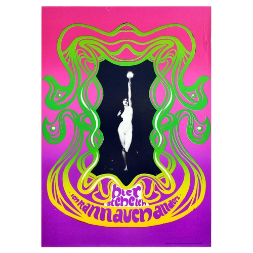 109 - Advertising Poster Lothar Gunther Psychedelic Pipa Pop Here Is Something Else. Original vintage adve... 
