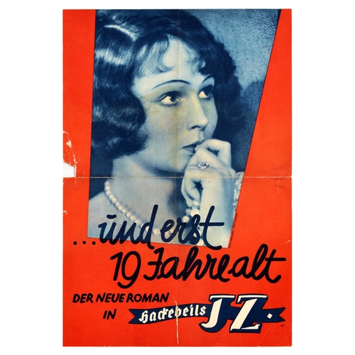 16 - Advertising Poster Set Hackebeils Illustrierte Zeitung Toddler King George Ruth Bodungen. Set of 10 ... 