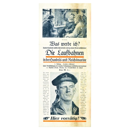 17 - Advertising Poster Set Alfred Heine WWI Navy Eine Illustrierte Zeitung Hermann Lons. Set of 6 origin... 