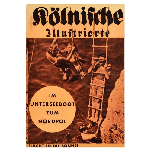 17 - Advertising Poster Set Alfred Heine WWI Navy Eine Illustrierte Zeitung Hermann Lons. Set of 6 origin... 