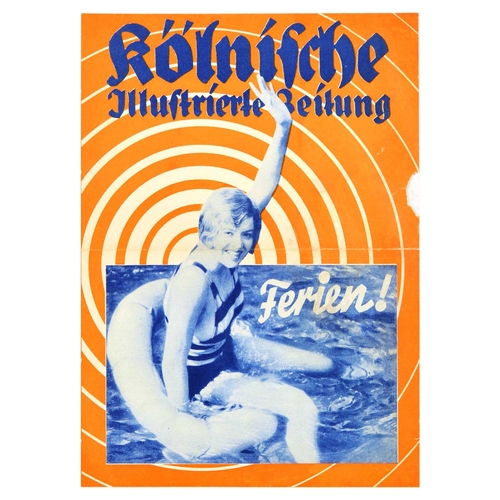 34 - Advertising Poster Set Berliner Kolnische Illustrierte Zeppelin War Goethe Carl Bulcke Hockey. Set o... 