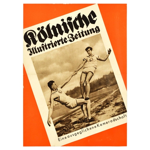 36 - Advertising Poster Set Kolnische Illustrierte Mountain Climbing Skiing Emil Jannings Bernard Shaw. S... 