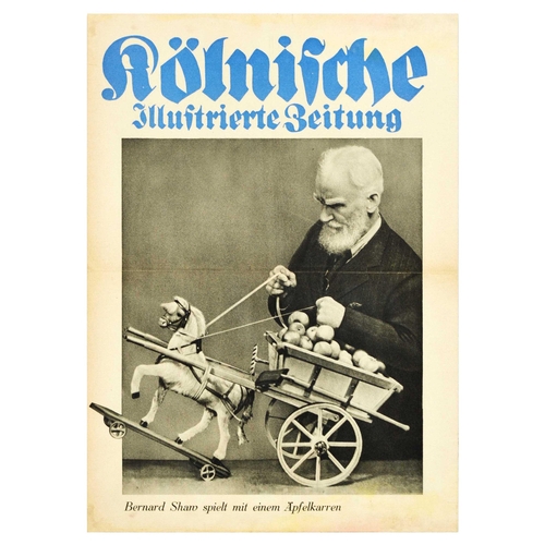 36 - Advertising Poster Set Kolnische Illustrierte Mountain Climbing Skiing Emil Jannings Bernard Shaw. S... 