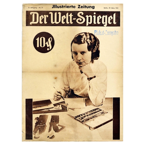 38 - Advertising Poster Set Der Welt Spiegel Hoover Ballet King Haile Selassie Coolidge Kent. Set of 11 o... 