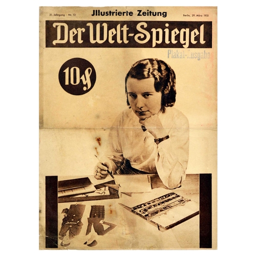 40 - Advertising Poster Set Der Welt Spiegel Baseball Rugby Leni Riefenstahl Tivoli Gymkhana. Set of 10 o... 