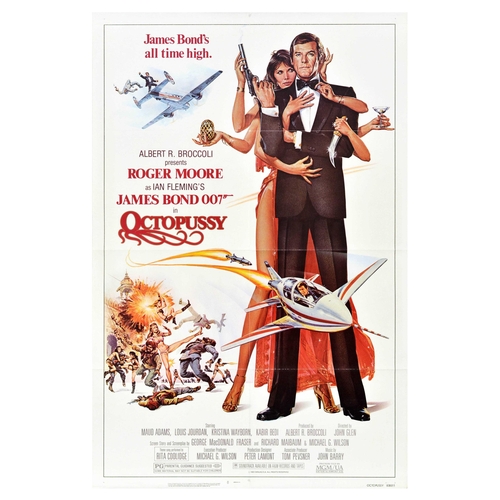 433 - Movie Poster Octopussy James Bond 007 Spy. Original vintage movie poster for the James Bond 007 film... 