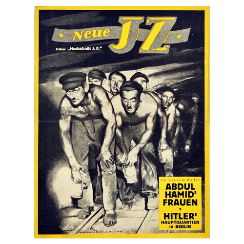 49 - Advertising Poster Neue JZ Abdul Hamids Frauen Hitler Headquarters. Original vintage advertising pos... 