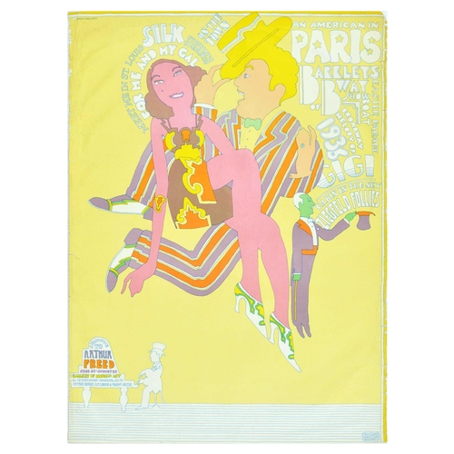 38 - Advertising Poster Tribute To Arthur Freed Gigi American In Paris Musical. Original vintage advertis... 
