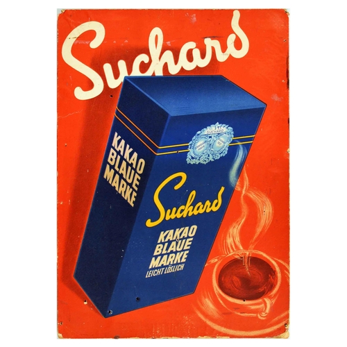 23 - Advertising Poster Art Deco Suchard Kakao Cocoa Hot Chocolate Drink. Original vintage advertising po... 
