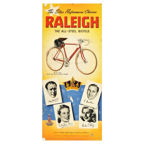 29 - Advertising Poster Raleigh New Bicycle Star Performers. Original vintage advertising poster � The St... 