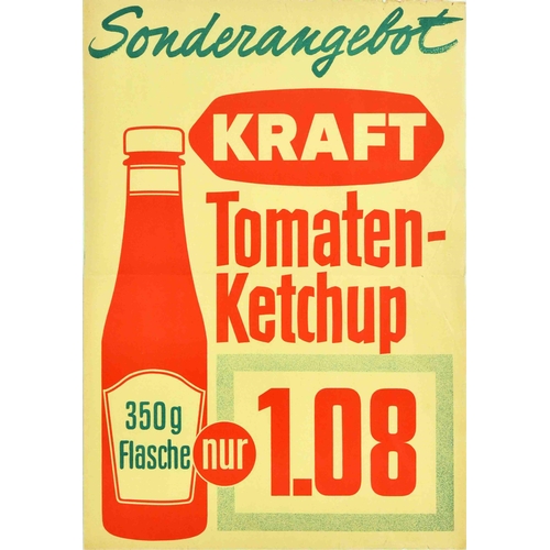 37 - Advertising Poster Kraft Tomato Ketchup Condiment Food. Original vintage advertising poster for Kraf... 
