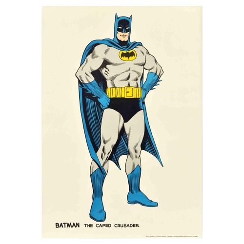 59 - Advertising Poster Batman The Caped Crusader Carmine Infantino. Original vintage Batman poster for T... 