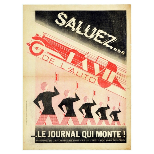 150 - Advertising Poster Auto Art Deco Vintage Automobile Magazine. Original vintage advertising poster fo... 