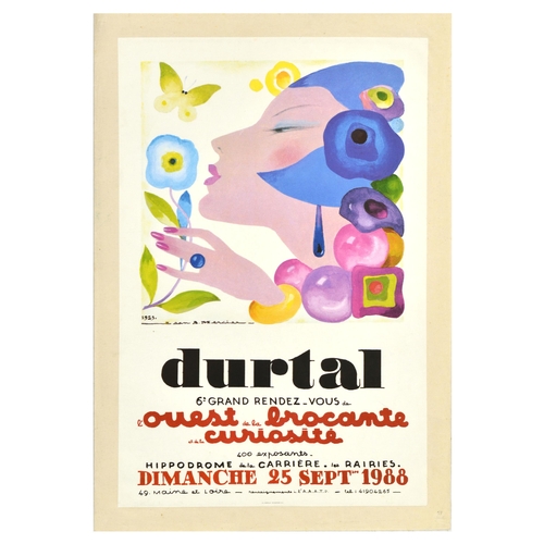 183 - Advertising Poster Durtal Rendez Vous Marcier. Vintage advertising poster for Durtal 6th Grand rende... 