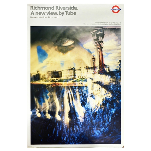38 - London Underground Poster Richmond Riverside Tube Spencer Rowell. Original vintage London Undergroun... 