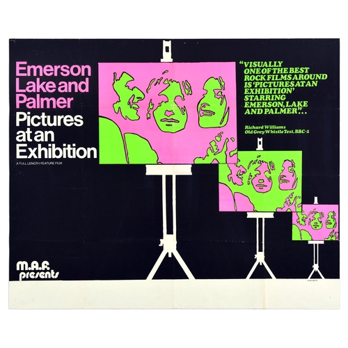 438 - Film Poster Emerson Lake And Palmer Pictures At An Exhibition. Original vintage movie poster for Eme... 