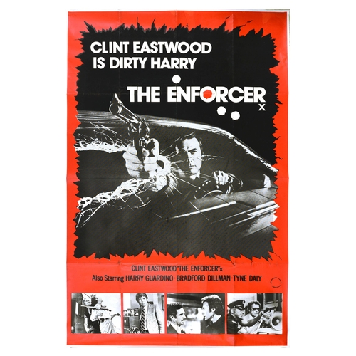 439 - Film Poster The Enforcer Dirty HarryClint Eastwood Crime Thriller. Original vintage movie poster for... 