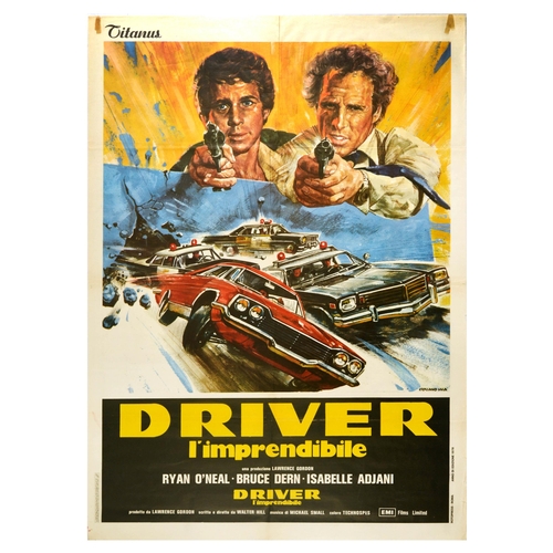 445 - Film Poster The Driver Imprendibile Walter Hill . Original vintage movie poster for the Italian rele... 