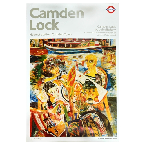 50 - London Underground Poster Camden Lock John Bellany Large. Original vintage London Underground poster... 
