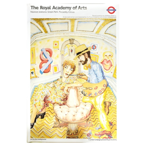 55 - London Underground Poster Royal Academy of Arts Anthony Green. Original vintage London Underground p... 