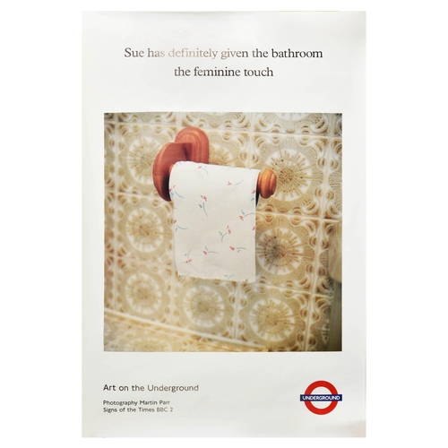 61 - London Underground Poster Toilet Roll Martin Parr Signs of the Times. Original vintage London Underg... 