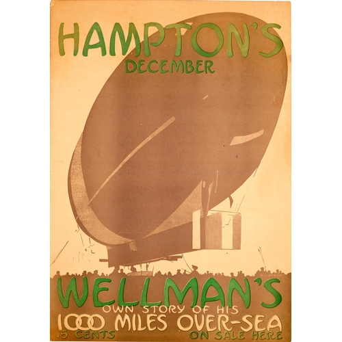 12 - Advertising Poster Hamptons December Zeppelin. Original vintage advertising poster: Hampton's Decemb... 