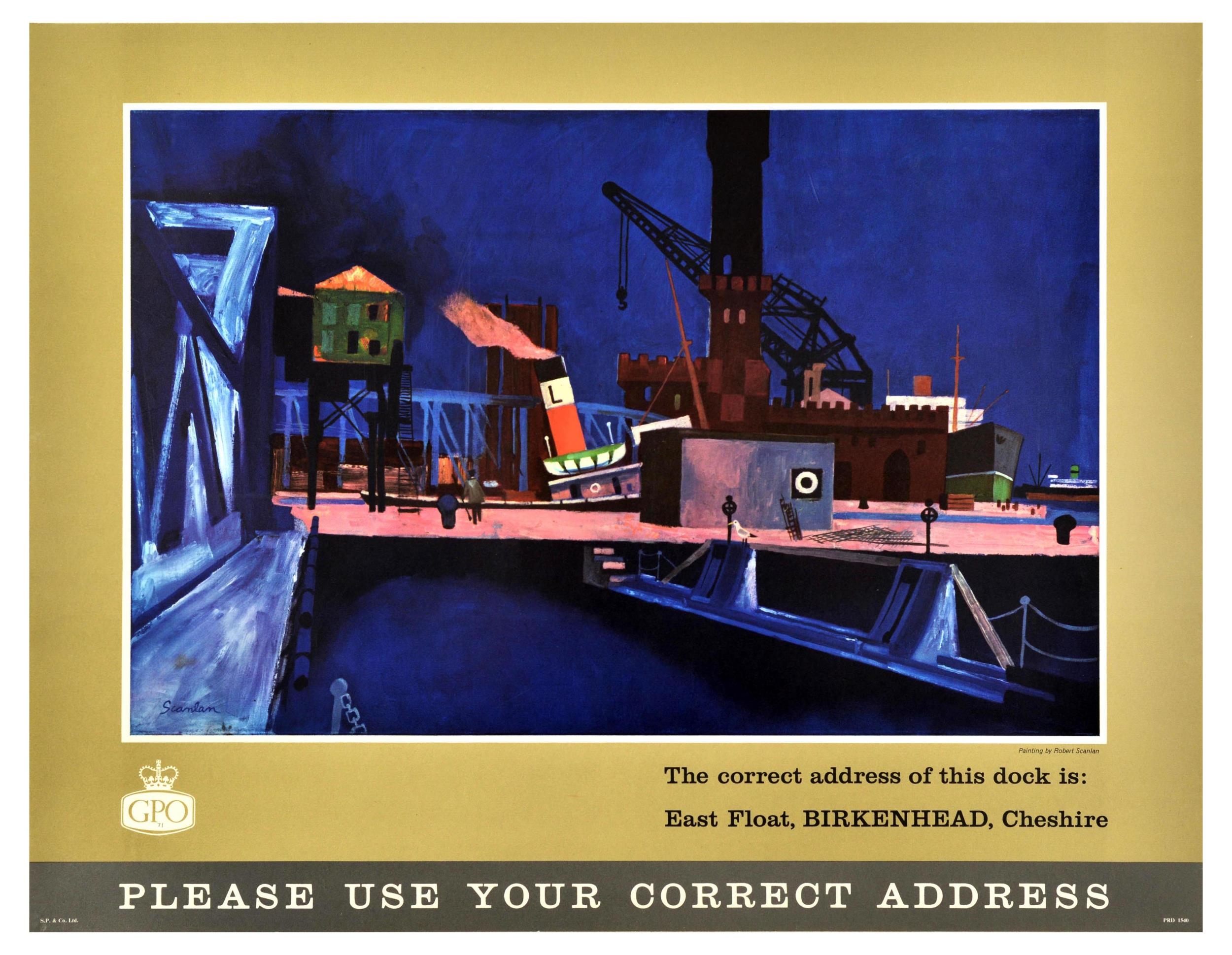 Advertising Poster East Float Birkenhead Cheshire Post Office GPO