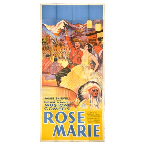23 - Advertising Poster Rose Marie Musical Comedy Canada Mounted Police. Original vintage advertising pos... 