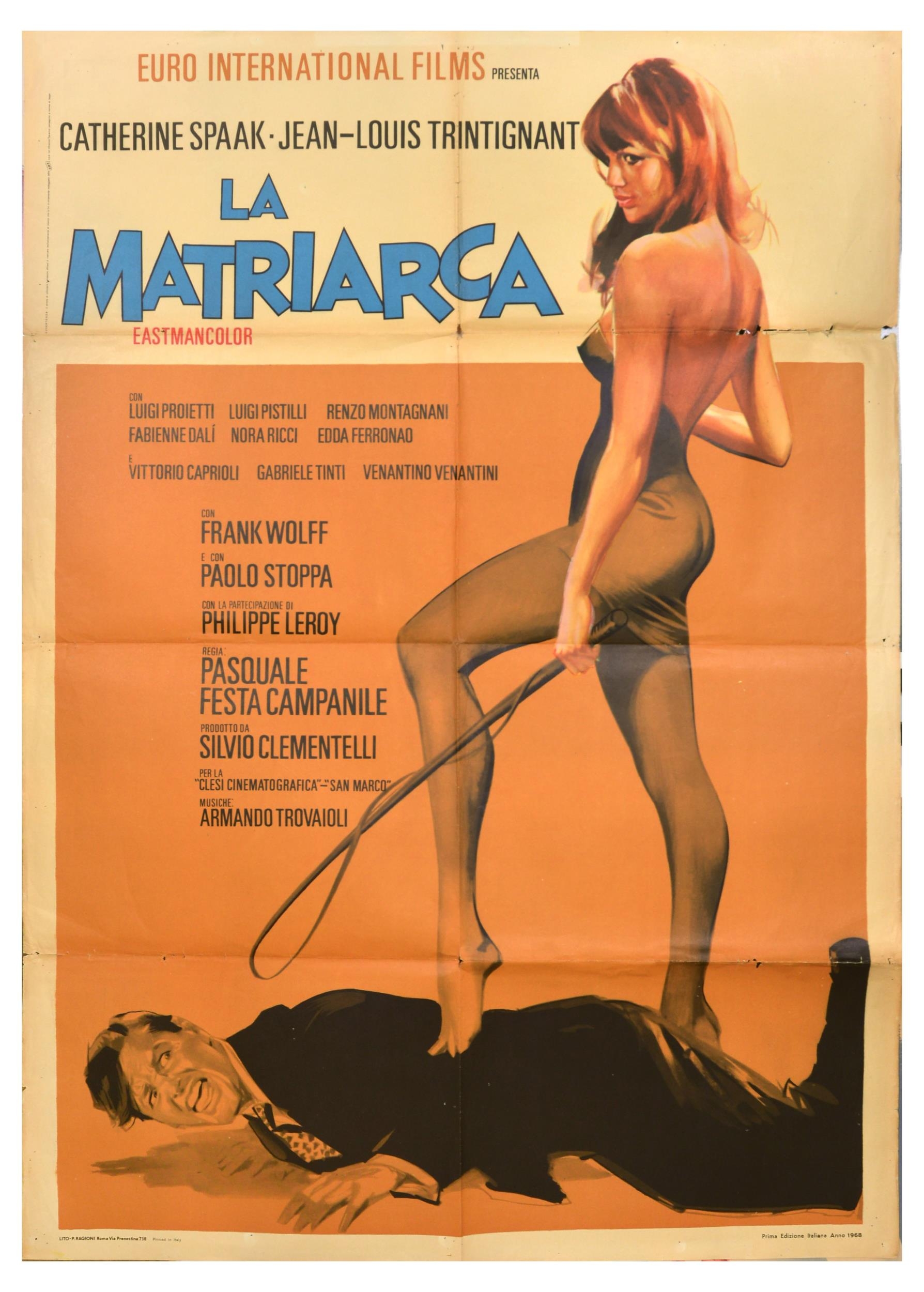 Movie Poster La Matriarca Dominatrix Sex Libertine Erotic . Original  vintage movie poster for La Mat