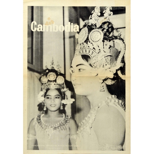 159 - Travel Poster Cambodia Fascinating Apsara Of Royal Ballet. Original vintage travel poster advertisin... 