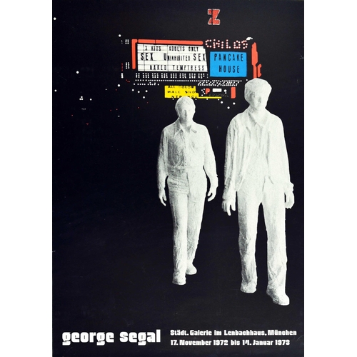 93 - Advertising Poster George Segal Sculpture Pop Art Exhibition. Original vintage advertising poster fo... 