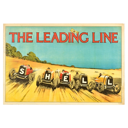 139 - Advertising Poster Shell The Leading Line. Vintage reproduction of an advertising poster - The Leadi... 