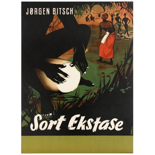 427 - Film poster Black Ecstasy Africa Documentary Jorgen. Original vintage movie poster for a documentary... 