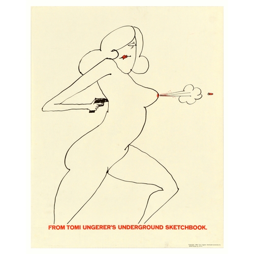 99 - Advertising Poster Tomi Ungerer Underground Sketchbook. Original vintage advertising poster featurin... 