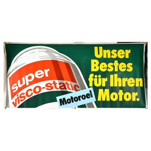 110 - Advertising Poster BP Kraft Super Motor Oil Engine Vinyl Banner. Original vintage double-sided adver... 