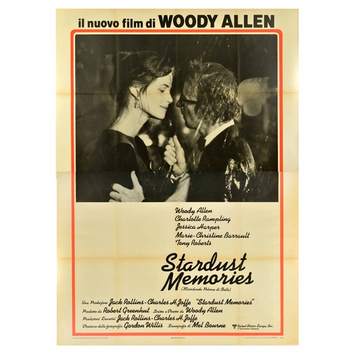 444 - Movie Poster Stardust Memories Woody Allen. Original vintage movie poster for the Italian release of... 