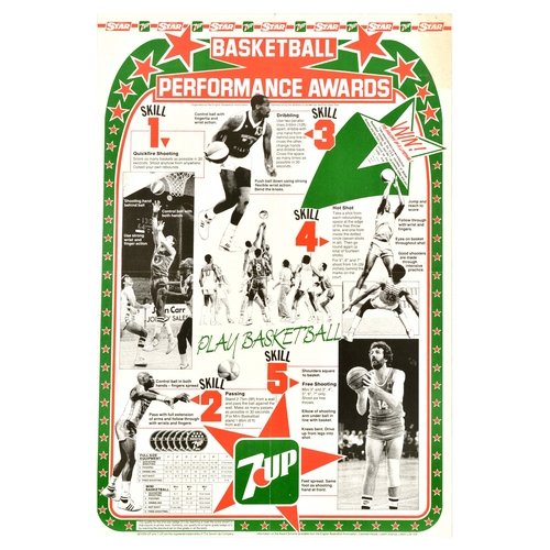 66 - Sport Poster Set Basketball Instructions Daley Thompson. Set of 8 original vintage sports and advert... 