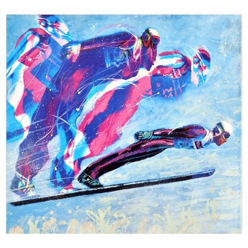 67 - Sport Art Calendar Skiing Football F1 Formula Racing. Set of 7 items - 1 poster and 6 original vinta... 