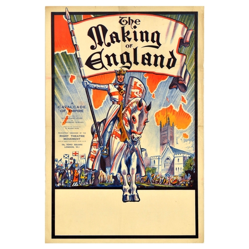 55 - Advertising Poster Making Of England Play Cavalcade Of Empire. Original vintage advertising poster f... 