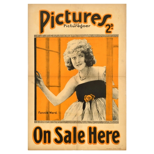 8 - Advertising Poster Movie Pictures Picturegoer Fannie Ward Silent Film. Original antique advertising ... 