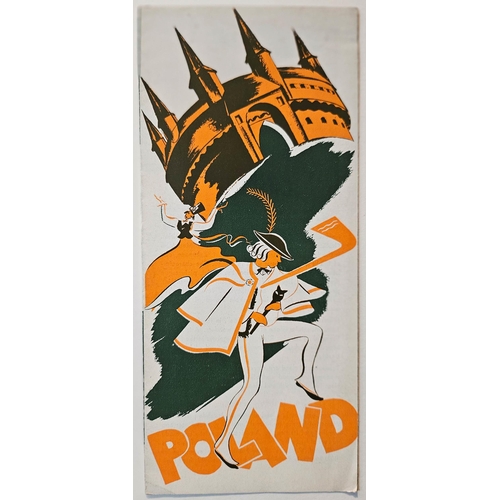 180 - Poland ORBIS Art Deco Travel Brochure. Original vintage travel brochure promoting travel to Poland -... 