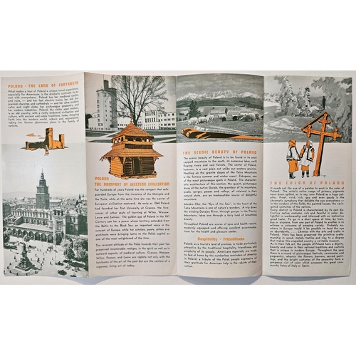 180 - Poland ORBIS Art Deco Travel Brochure. Original vintage travel brochure promoting travel to Poland -... 