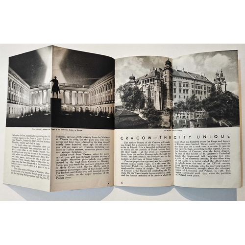 181 - Poland Travel Booklet Art Deco Kazimierz Mann. Original vintage travel booklet for Poland featuring ... 